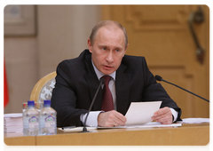 Prime Minister Vladimir Putin chairing a meeting of the Council of Ministers of the Union State|28 october, 2009|20:30