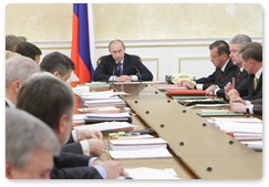 Prime Minister Vladimir Putin chaired a meeting of the Government Presidium