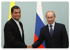 Prime Minister Vladimir Putin met with President of Ecuador Rafael Correa|29 october, 2009|14:09