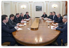 Prime Minister Vladimir Putin met with his Belarusian counterpart Sergei Sidorsky