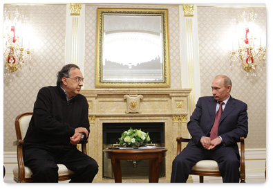 В.В.Путин встретился с руководством ОАО «КАМАЗ» и компании «Фиат-групп»