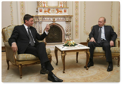 Prime Minister Vladimir Putin met with Slovenian Prime Minister Borut Pahor