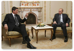 Prime Minister Vladimir Putin met with Slovenian Prime Minister Borut Pahor