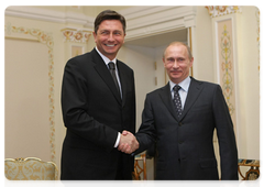 Prime Minister Vladimir Putin met with Slovenian Prime Minister Borut Pahor|14 november, 2009|14:59