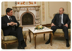 Prime Minister Vladimir Putin met with Slovenian Prime Minister Borut Pahor|14 november, 2009|14:59