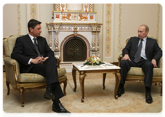 Prime Minister Vladimir Putin met with Slovenian Prime Minister Borut Pahor|14 november, 2009|14:59