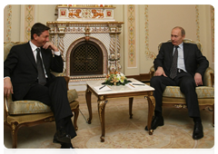 Prime Minister Vladimir Putin met with Slovenian Prime Minister Borut Pahor|14 november, 2009|14:59