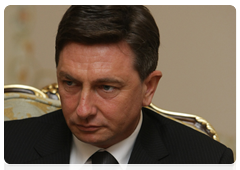 Prime Minister Vladimir Putin met with Slovenian Prime Minister Borut Pahor|14 november, 2009|14:59