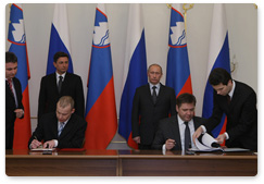 Russia and Slovenia came to an agreement after talks between Vladimir Putin and Borut Pahor