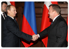 Prime Minister Vladimir Putin with Danish Prime Minister Lars Lokke Rasmussen|2 november, 2009|20:07