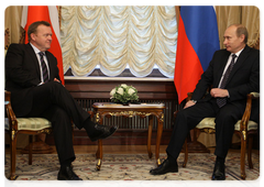 Prime Minister Vladimir Putin with Danish Prime Minister Lars Lokke Rasmussen|2 november, 2009|20:07