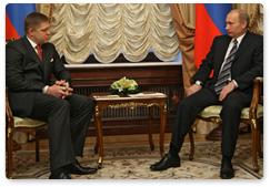 Prime Minister Vladimir Putin met with Slovak Prime Minister Robert Fico