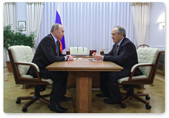 В.В.Путин провел рабочую встречу с Президентом Республики Татарстан М.Шаймиевым