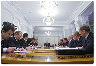 Prime Minister Vladimir Putin chaired a meeting of Vnesheconombank’s Supervisory Board