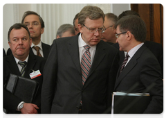 Minister of Finance  Alexei Kudrin at a press conference after bilateral talks and a meeting of the Committee on Economic Cooperation|20 november, 2009|01:38
