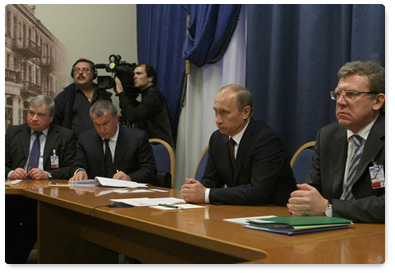 Prime Minister Vladimir Putin met with his Moldovan counterpart Vladimir Filat