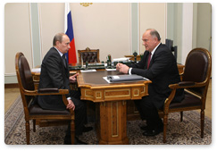 Prime Minister Vladimir Putin met with Communist Party leader Gennady Zyuganov