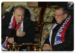 Vladimir Putin attended 2010 World Cup qualifying match between Russia and Germany in Luzhniki Stadium|10 october, 2009|14:21