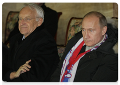 Vladimir Putin attended 2010 World Cup qualifying match between Russia and Germany in Luzhniki Stadium|10 october, 2009|14:32