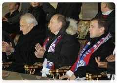 Vladimir Putin attended 2010 World Cup qualifying match between Russia and Germany in Luzhniki Stadium|10 october, 2009|14:35