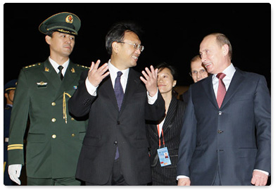 Prime Minister Vladimir Putin arrived in the People’s Republic of China for an official visit