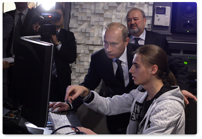 Vladimir Putin visited new pavilions and studios of the Sergei Gerasimov State University of Cinematography (VGIK)