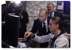 Vladimir Putin visited new pavilions and studios of the Sergei Gerasimov State University of Cinematography (VGIK)