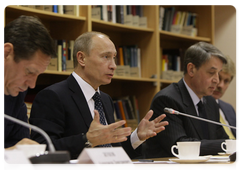Vladimir Putin conducting a meeting of the Government Council on the Development of Domestic Film making at the All-Russian State University of Cinematography (VGIK)|3 november, 2009|19:01
