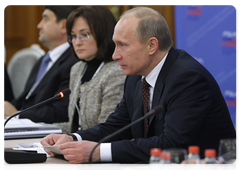 Vladimir Putin during a meeting of the Foreign Investment Advisory Council|9 november, 2009|17:02
