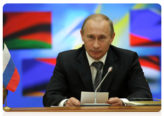 В.В.Путин принял участие в заседании ХХV Межгосударственного Совета Евразийского экономического сообщества на уровне глав правительств|11 декабря, 2009|18:47