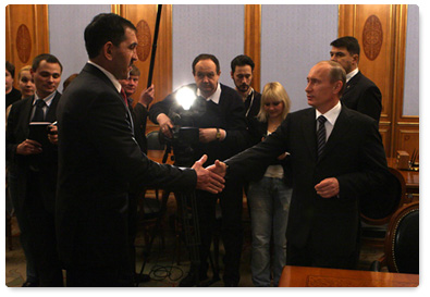 Prime Minister Vladimir Putin met with Ingush President Yunus-Bek Yevkurov