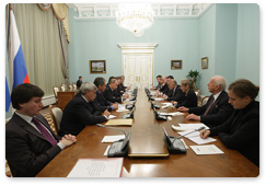 Prime Minister Vladimir Putin met with President of Croatia Stjepan Mesic