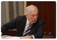 Speaker of the Russian State Duma Boris Gryzlov during a meeting of the steering committee charged with organising the celebrations of the 1,000th anniversary of the unification of the Mordovian and Russian peoples|16 december, 2009|18:24