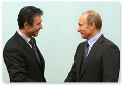 В.В.Путин встретился с Генеральным секретарем НАТО А.Ф.Расмуссеном