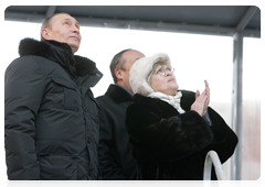 Prime Minister Vladimir Putin at the launching ceremony for the Kirill Lavrov ice-class tanker|18 december, 2009|17:28