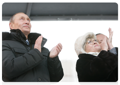 Prime Minister Vladimir Putin at the launching ceremony for the Kirill Lavrov ice-class tanker|18 december, 2009|17:29