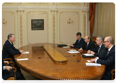 В.В.Путин встретился с Президентом Международного Олимпийского комитета Жаком Рогге|2 декабря, 2009|12:06