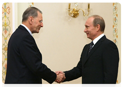 В.В.Путин встретился с Президентом Международного Олимпийского комитета Жаком Рогге|2 декабря, 2009|12:06
