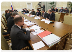 Prime Minister Vladimir Putin at meeting of Russian Government Presidium|22 december, 2009|16:55