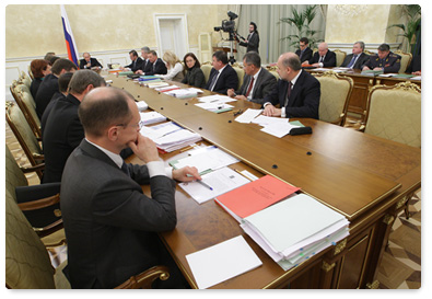 Prime Minister Vladimir Putin chaired a meeting of the Russian Government Presidium