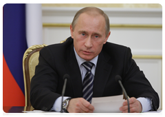 Prime Minister Vladimir Putin at meeting of Russian Government Presidium|22 december, 2009|16:58