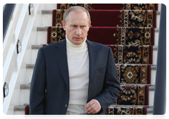 Председатель Правительства Российской Федерации В.В.Путин прибыл в Сочи с рабочей поездкой|25 декабря, 2009|17:15