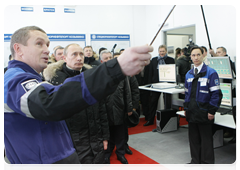 Vladimir Putin attending the startup ceremony for the East Siberia-Pacific Ocean oil pipeline system and gave the signal for the first tanker shipment|28 december, 2009|10:19