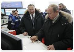 Vladimir Putin attending the startup ceremony for the East Siberia-Pacific Ocean oil pipeline system and gave the signal for the first tanker shipment|28 december, 2009|10:19