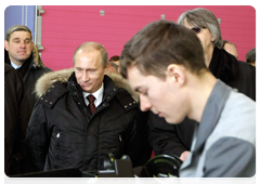 Prime Minister Vladimir Putin visiting SOLLERS – Far East automotive plant and attending the opening ceremony|29 december, 2009|13:56