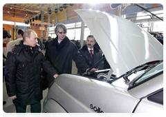 Prime Minister Vladimir Putin visiting SOLLERS – Far East automotive plant and attending the opening ceremony|29 december, 2009|13:56