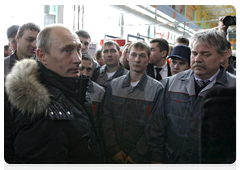 Prime Minister Vladimir Putin visiting SOLLERS – Far East automotive plant and attending the opening ceremony|29 december, 2009|13:57