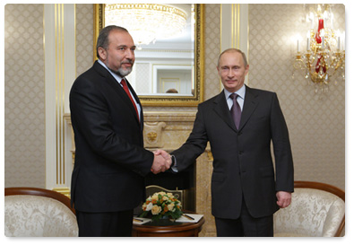 Prime Minister Vladimir Putin met with Avigdor Lieberman, Israel’s Deputy Prime Minister and Foreign Minister