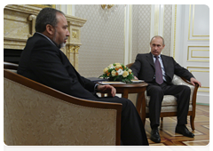 Prime Minister Vladimir Putin meeting with Avigdor Lieberman, Israel’s Deputy Prime Minister and Foreign Minister|4 december, 2009|14:33