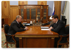 Prime Minister Vladimir Putin met with Alexei Mordashov, Severstal board chairman and Severstal Group general director